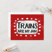 Les Trains Sont Ma Carte De Voeux De Jam (Devant/Arrière en situation)