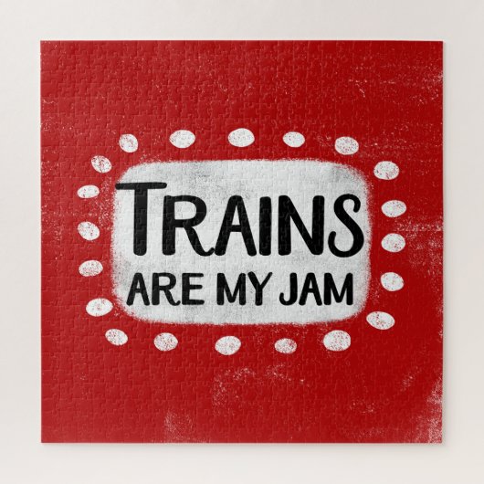 Les Trains Sont Mon Jam Jigsaw Puzzle (Vertical)