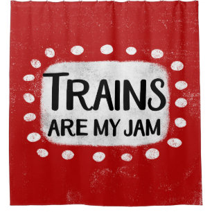 Les Trains Sont Mon Rideau De Douche De Jam
