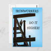 Les travailleurs du fer le font carte postale supé (Devant / Derrière)