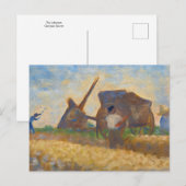 Les travailleurs par Georges Seurat Carte postale (Devant / Derrière)