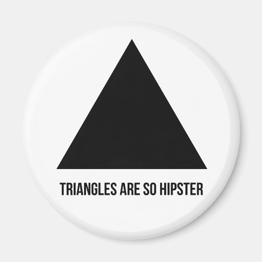 les triangles sont un aimant pour hipster (Devant)