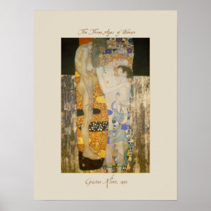 Les trois ans de la femme par Gustav Klimt Poster