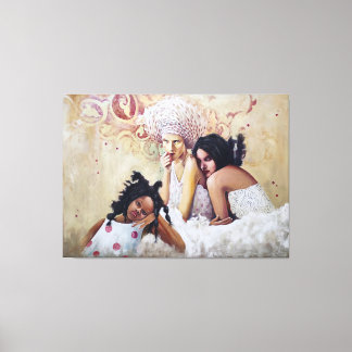 les trois femme canvas afdruk