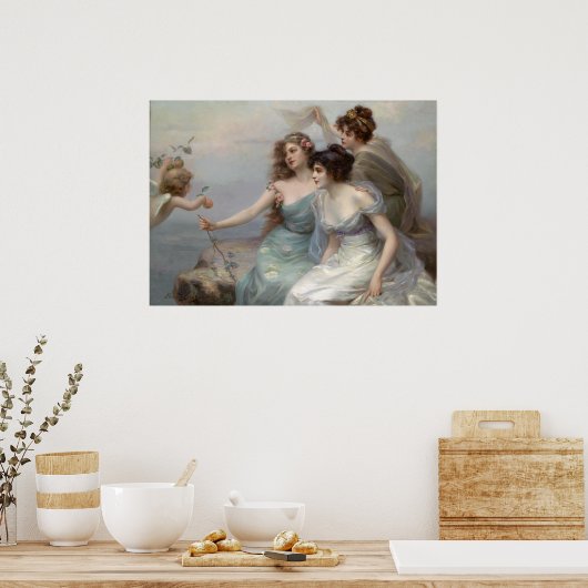 Les Trois Grâces d'Édouard Bisson - affiche (Cuisine)