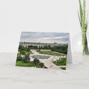 Les Tuileries (Tuinen) Wenskaart Kaart