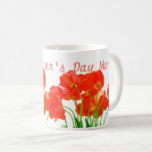 Les tulipes blanches de tasse de mère de maman (Devant droit)