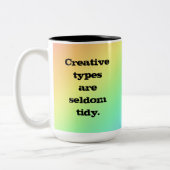 Les types créatifs sont rarement Tidy Rainbow Mug (Gauche)