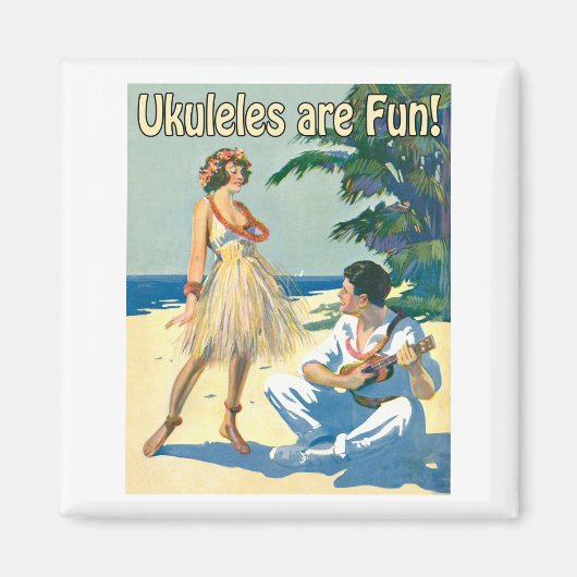 Les Ukes Sont Amusants ! Magnet (Devant)