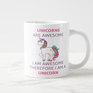 Les Unicornes Sont Super Je Suis Super Jumbo Mug