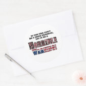 "Les USA sont un avertissement horrible" Sticker r (Enveloppe)