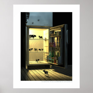 Les vaches - De coole koeien Poster