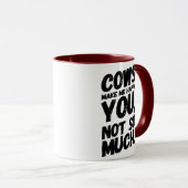 Les vaches me rendent heureuse tasse de café (Devant droit)