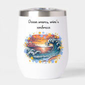 Les vagues océaniques, l'étreinte du vin (Avant)