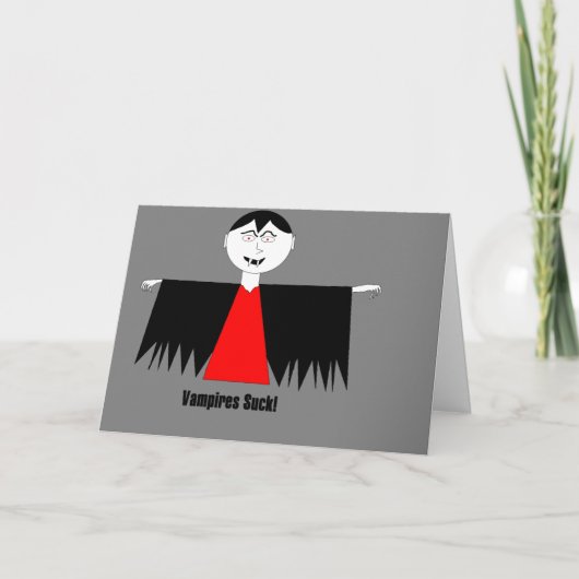 "Les vampires, c'est nul !" Carte de rétablissemen (Devant)