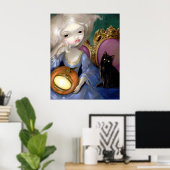 Les Vampires: Lanterne-Citrouille ART PRINT cat (Thuiskantoor)