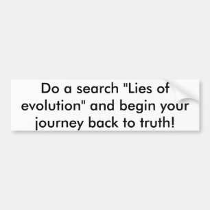 Les van evolutie bumpersticker