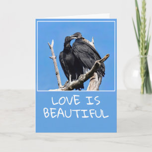 Les Vautours de Love Is Beautiful Carte de vacanc