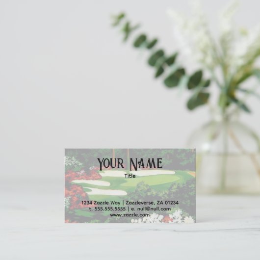 Les Verts, Carte de visite de golf (Debout devant)