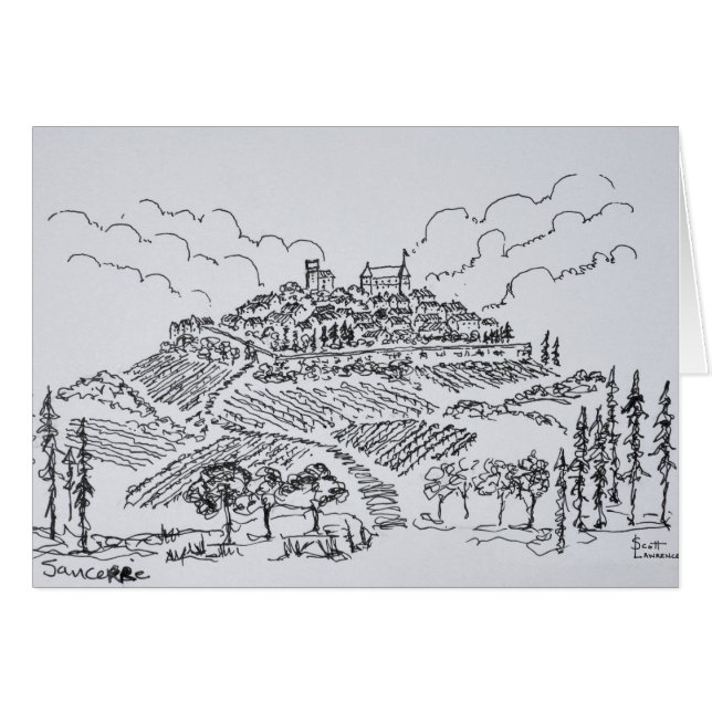 Les vignobles de Sancerre| Vallée de la Loire, Fra (Devant horizontal)