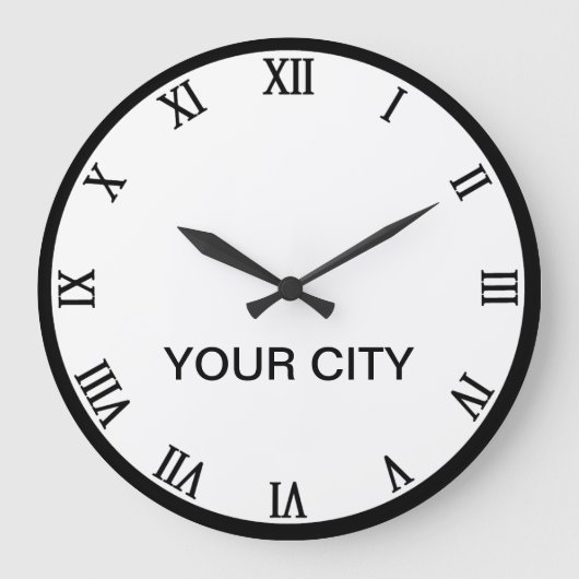 Les villes du monde horloge Modèle (Recto)