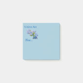 Les Violettes Sont Bleues... Notes post-it (Devant)