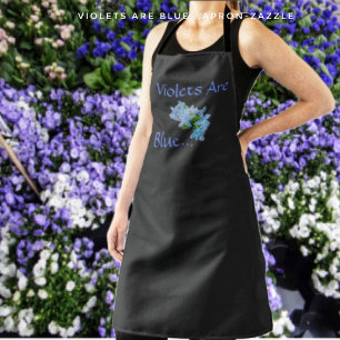 Les Violettes Sont Bleues... Tablier imprimé sur t