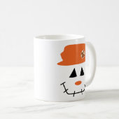 Les visages d'Épouvante Chute Café Mug (Devant droit)