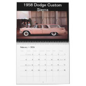 Les voitures classiques du vieux calendrier de (Feb 2026)