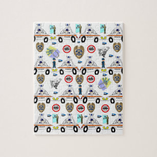 Les voitures de police jigsaw Puzzle Daisy