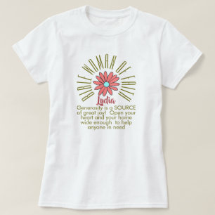Les voor Bijbelvrouwen van Faith Lydia Christelijk T-shirt