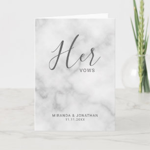 Les Vows White Marble Wedding