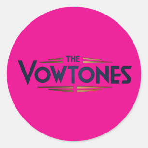 Les Vowtones - Stickers Logo (Rose)