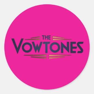 Les Vowtones - Stickers Logo (Rose)