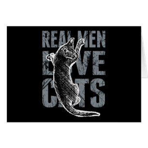 Les vrais hommes adorent les chats en style détend