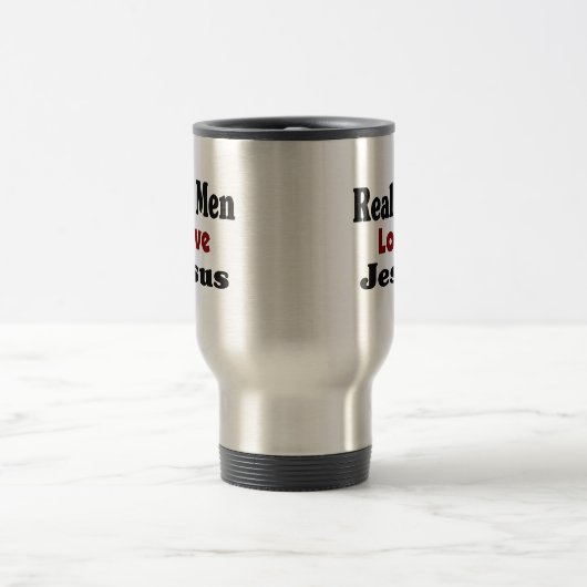 Les vrais hommes aiment Jésus Mug (Centre)