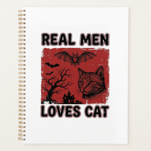 Les vrais hommes aiment les chats Halloween Vintag