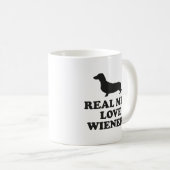 Les vrais Hommes Aiment les Wieners Café Mug (Devant droit)