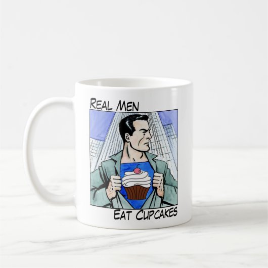 Les vrais hommes mangent la tasse de petits (Gauche)