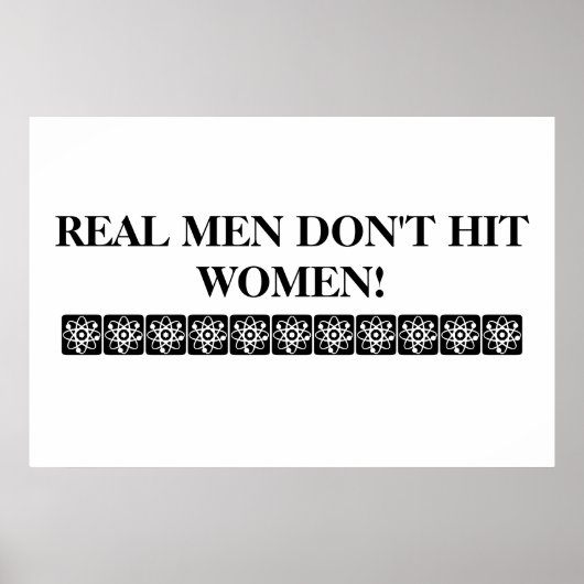 LES VRAIS HOMMES NE FRAPPENT PAS LE POSTER DES FEM (Devant)