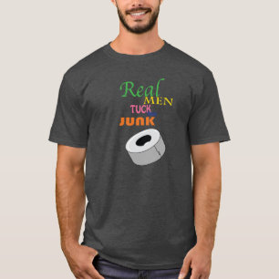 Les vrais hommes remplient leur T-shirt d'ordure !