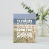 Les vues de Nantucket, Massachusetts - Carte posta (Debout devant)