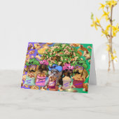 Les Weenies sont une carte de voeux (Fleur jaune)