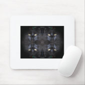 les yeux l'ont le tapis de souris blanc (Avec souris)