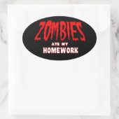 Les zombies ont mangé mon Sticker pour les devoirs (Sac)