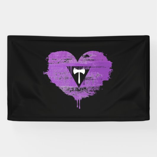 LESBIAANSE HART - LESBIAANSE LOVE - SPANDOEK (Horizontaal)