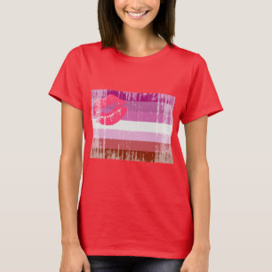 LESBIAANSE VLAG VERWIJDERD T-SHIRT