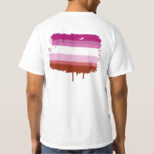 LESBIAANSE VLAGDRIPPEN T-SHIRT (Achterkant)