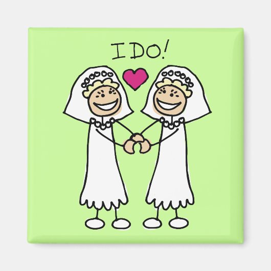 Lesbian Brides Magnet Magneet (Voorkant)