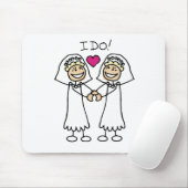 Lesbian Brides Mousepad Muismat (Met muis)